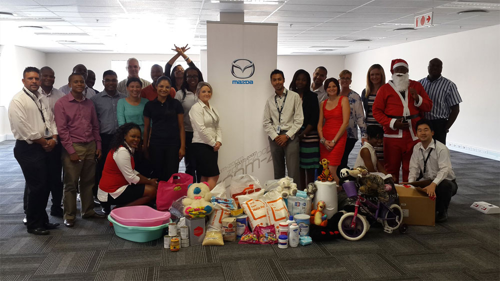Mazda SA staff charity display 