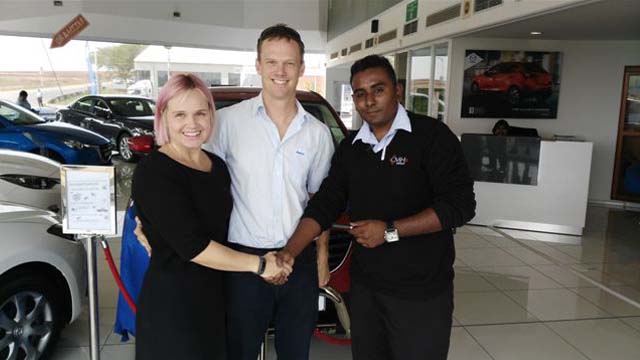 CMH Mazda Umhlanga Deliveries Mr and Mrs Ten Bokum