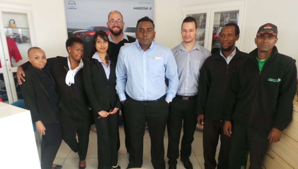 CMH Mazda Umhlanga wins Best Performing Small Dealership in KZN Award 2016