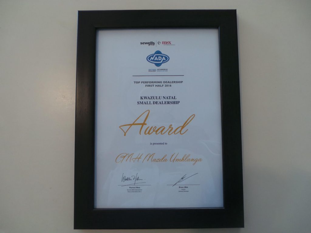 top-performing-small-dealership-in-kzn-award-2016