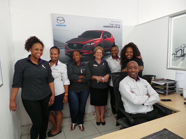 CMH Mazda Randburg Honors National Breast Cancer Awareness Month. - CMH  Mazda