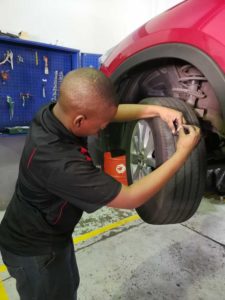 CMH Mazda Menlyn- Checking-tyre-tread