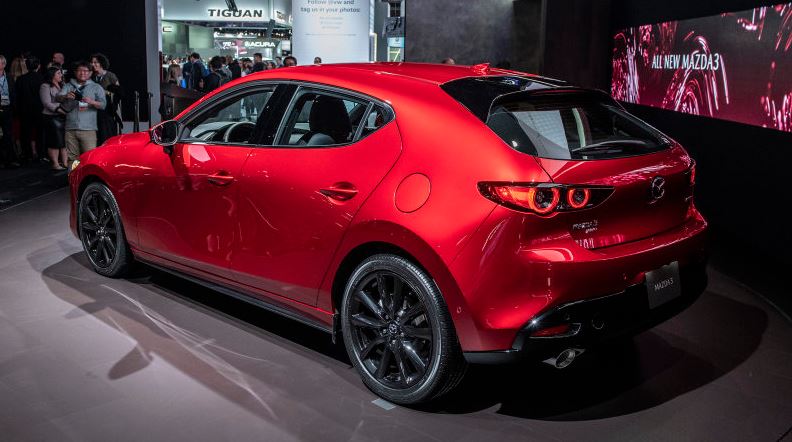 CMH Mazda Randburg- Red Mazda 3 Rear Side View