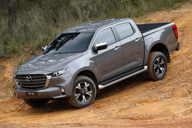 grey Mazda BT50 front exterior