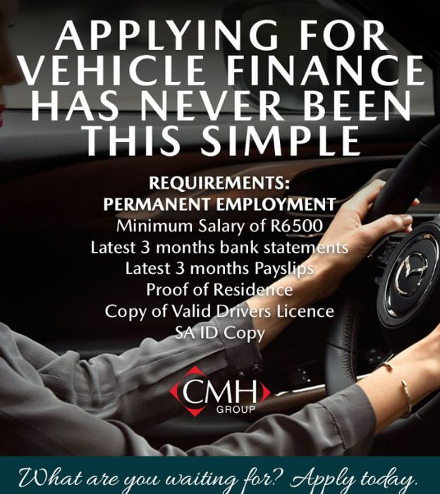 Applying for vehicle finance details